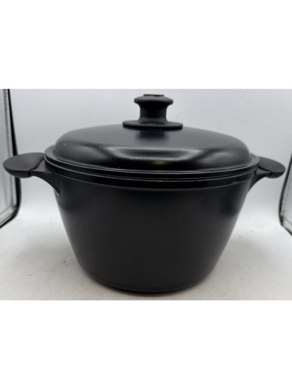 Club Aluminum Pot Dutch Oven Stockpot With Lid Black 10" Diameter Black